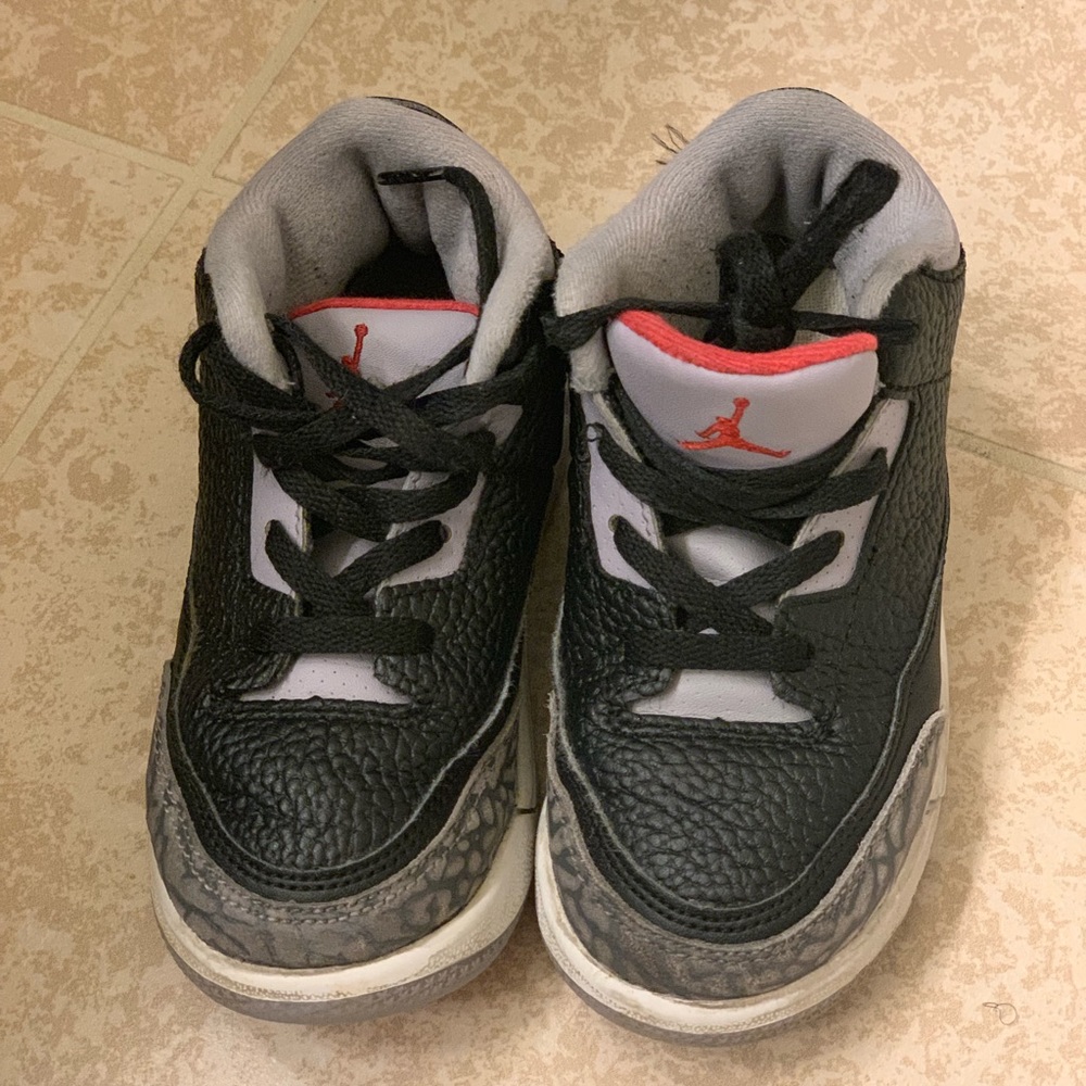 Jordan 3 Retro Black Cement 2018  Toddlers 8
